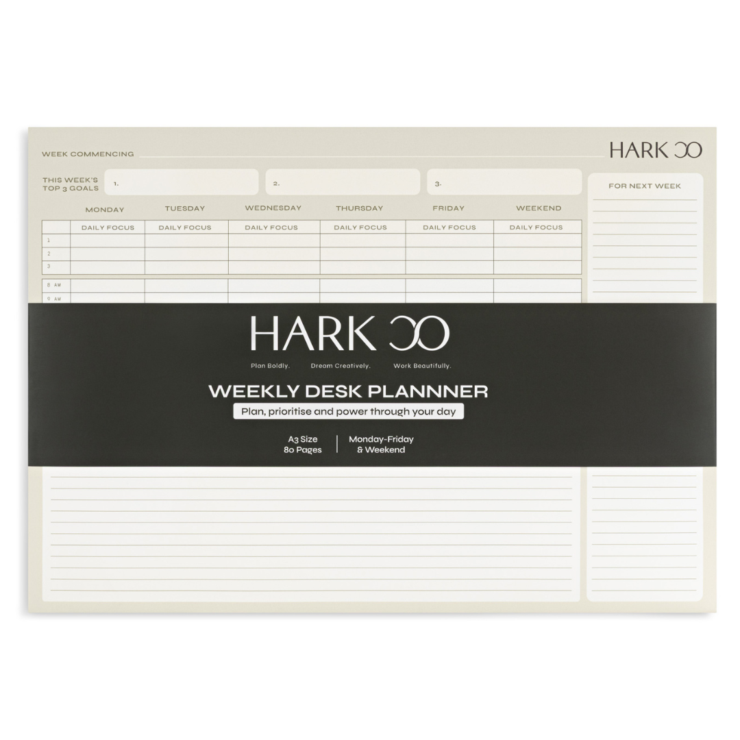 Hark A3 Weekly Desk Planner Packaging