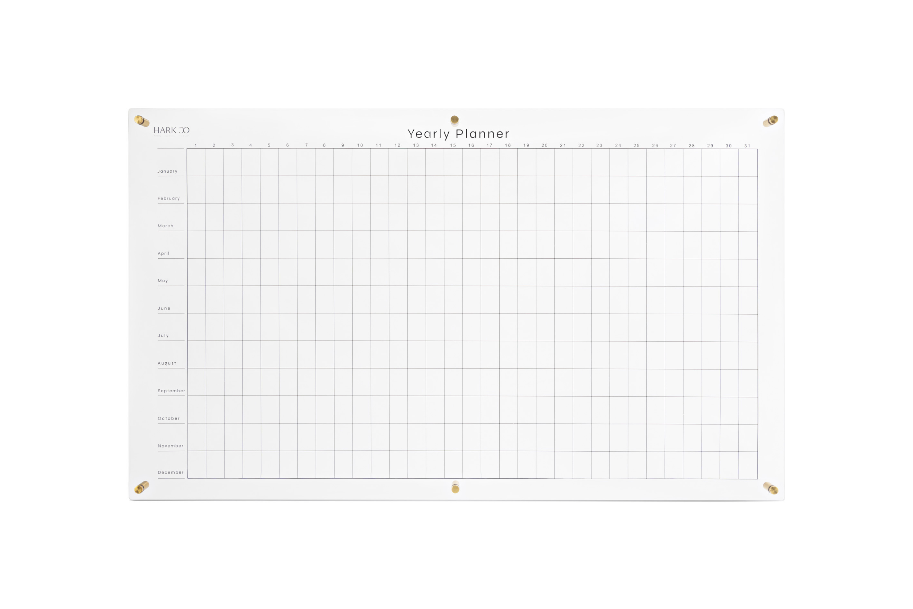 The Yearly Wall Planner