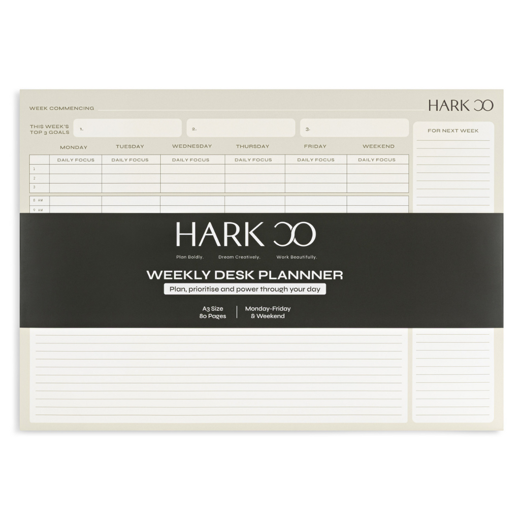Hark A3 Weekly Desk Planner Packaging