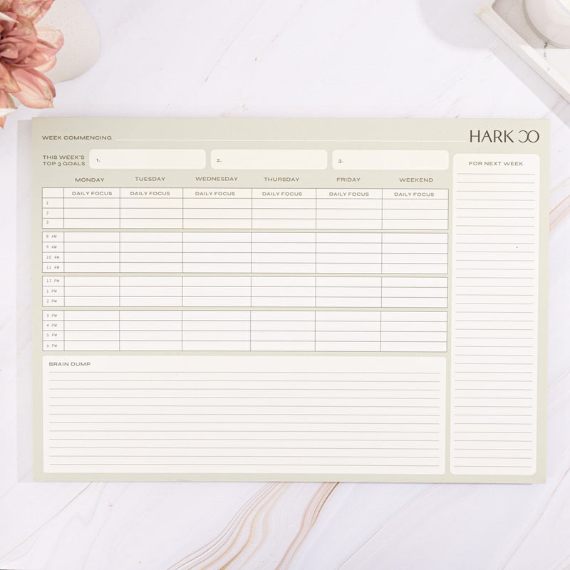 Hark Weekly Desk Planner Styled 