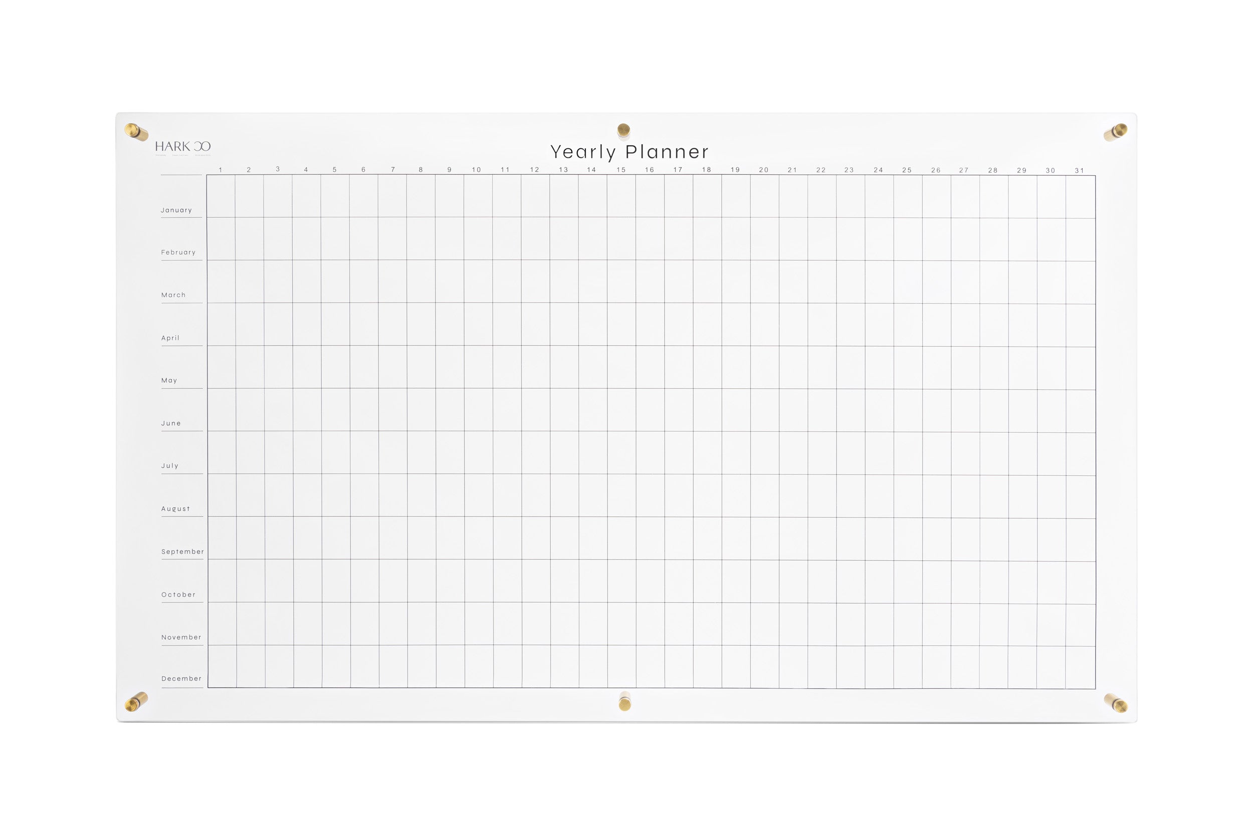 The Yearly Wall Planner
